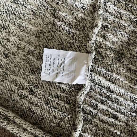 Madewell long oversized gray open cardigan slouchy sz XXS but fits up to large - Picture 7 of 7